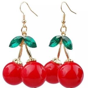 NEW Cherry Dangle Earrings
